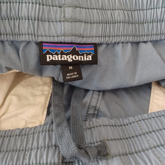 Patagonia Mens Shorts Blue Baggies Activewear Hiking Swim Size Medium - Picture 4 of 7